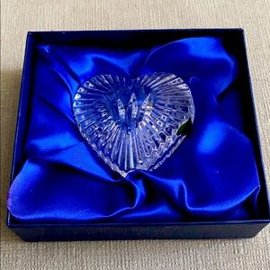Waterford Heart Paperweight with Box